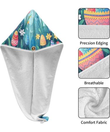Super Absorbent Easter Rabbit Hair Towels 2 Pack | Quick Dry Hair Turbans for Women & Girls - Buy Online on GoSupps.com