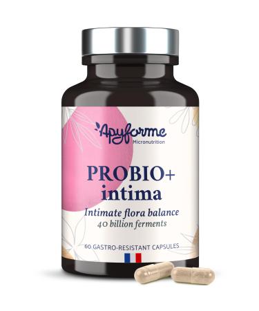 Apyforme - Probiotics for Women Vaginal Health - Up to 40 Billion CFU per Capsule - 4 Strains Lactobacillus Reuteri Rhamnosus and Crispatus - 100% French - Probio+ Intima