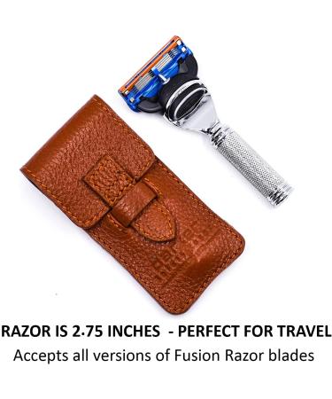 Parker Safety Razor Fusion - Perfect Travel Shaving for Men | International Shipping Available - Buy Online on GoSupps.com