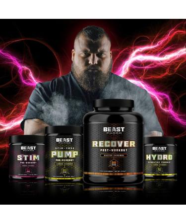 Beast Pharm STIM Pre Workout 390g - Lemon Sherbet Flavor | 30 Servings - Buy Online on GoSupps.com