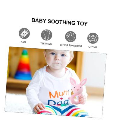 Garneck Plush Toys for Early Education - Pink Ring Shaker & Rattle for Newborns - Buy Online on GoSupps.com