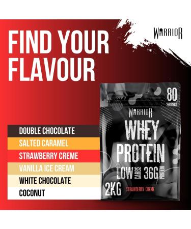 Whey Strawberry Creme - 2000g - Buy Online on GoSupps.com