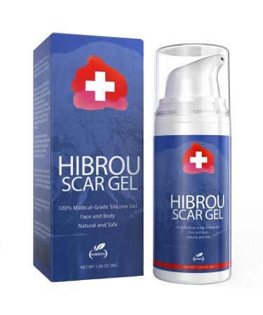 NEW 2023  Advanced Silicone Scar Gel - 100% Medical Grade Silicone Scar Gel- Reduces Appearance of Scars  Stretch Marks  Surgery Scars  Injuries  Burns and Acne Scars for old and new scars