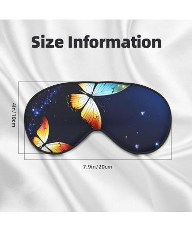 Cute Butterfly Print Soft Eye Mask - Sleep Mask for Women & Men | Travel Sleep Aid - Buy Online on GoSupps.com
