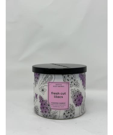 Fresh Cut Lilacs 3 Wick Candle 14.5 oz / 411 g Made with Natural Essential Oils
