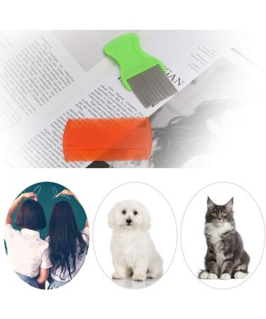 MWOOT 6-Piece Stainless Steel Pet Hair Nit Lice Combs Set for Dandruff Flakes Removal - Buy Online on GoSupps.com