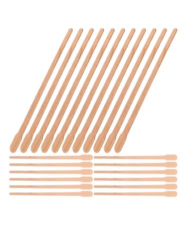 Healvian wax sticks made of wood 100 pieces of wooden wooden body legs Face wax Applicator sticks spatula for body hair eyebrows lips nose eyebrows hair removal