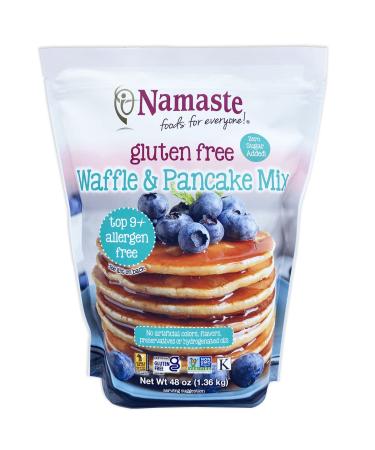 Namaste Foods Gluten Free Waffle & Pancake Mix, 48 oz - Buy Online on GoSupps.com