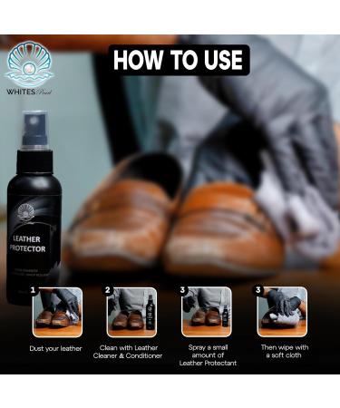Premium Leather Protector Spray | Waterproof & Stain Resistant for Shoes Bags Car Seats & Upholstery - Buy Online on GoSupps.com