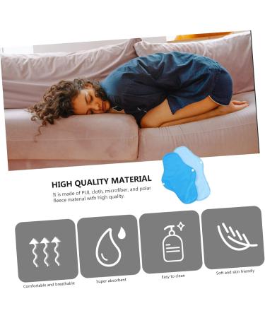 Solustrie 7-Sentence 6-Ply Women's Reusable Menstrual Pads | Polarfleece Aktivkohlepad Overnight Comfort & Support | Eco-Friendly & Washable for Maternity & Daily Use - Buy Online on GoSupps.com