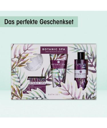Accentra Women's Botanic Spa Gift Set - 4-Piece Swimming Set with Body Lotion Salt Shower Gel & Sponge | Perfect for Birthdays & Valentine's Day - Buy Online on GoSupps.com