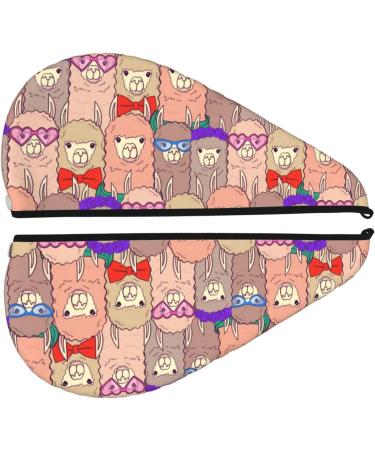Cute Lamas Microfiber Hair Towel Wrap - Super Absorbent Coral Velvet Quick Dry for Long Curly & Thick Hair - Ideal for Women - Buy Online on GoSupps.com