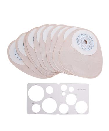 YUYTE 10 Pieces Disposable colostomy Pouches drainable Pouches Soft colostomy Pouches ostomy ileostomy Stoma Stoma Accessories for colostomy ileostomy Stomata Stoma Drainage Bag