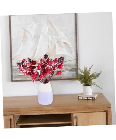 HOMSFOU 10pcs Simulation Snow Pink Fruit Xmas Photo Prop Household Decor Crafting Supplies Christmas Berry Picks Home D cor Home Decor Simulation Red Berry Foam Banquet Wreath Holly - Buy Online on GoSupps.com