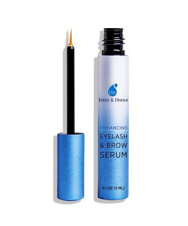 Natural Eyelash Growth Serum and Brow Enhancer to Grow Thicker, Longer Lashes for Long, Luscious Lashes and Eyebrows (Eyelash Growth Serum 3mL)