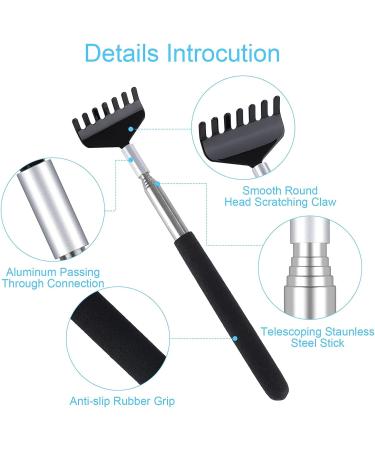 Buy Extendable Stainless Steel Back Scratcher - Portable 2-Piece Set for Instant Itching Relief - International Shipping Available - Buy Online on GoSupps.com