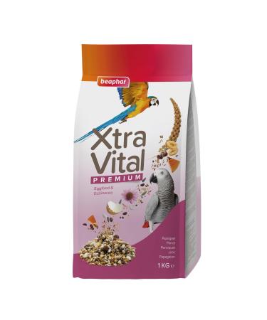 BEAPHAR – XTRAVITAL – Premium Food for Parrot – Contains Fruits, Seeds and Egg Pate – Strengthens the Immune System – Provide