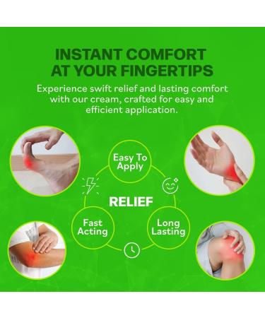 Neuro Health Miracle Nerve Cream - Maximum Strength - Turmeric and Arnica Blend for Neuropathy Discomfort Relief - Soothing Foot & Hand Formula with MSM B6 E - Made in USA - Buy Online on GoSupps.com