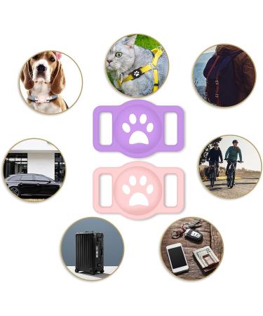 Coholl Protective Cover for Apple AirTag - 3 Pack Silicone Shell for Pet Collars GPS Finder Case for Dogs & Cats Bright Pink & Purple Holders for Kids & Seniors - Buy Online on GoSupps.com