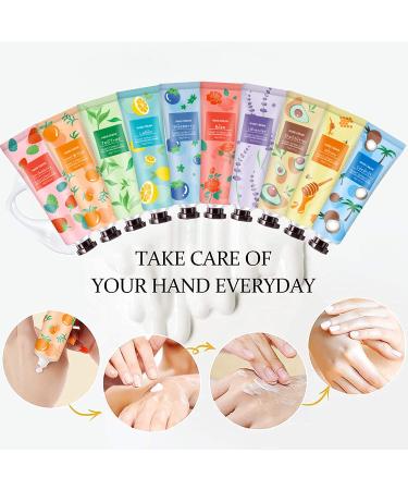 10 Pack Natural Plant Fragrance Hand Cream Gift Set for Dry Cracked Hands - Moisturizing Mini Lotion for Travel - Perfect Gift for Mom & Grandma - Buy Online on GoSupps.com