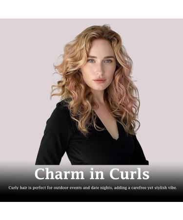 2 in 1 Curler and Straightener - Fast Heating Ceramic Curling Iron for Travel Dual Voltage & Glove Included - Buy Online on GoSupps.com