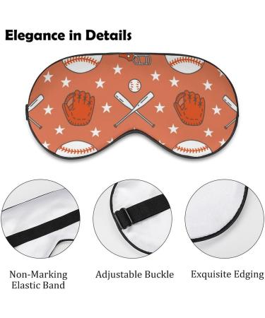 Baseball Softball Sleep Mask - Adjustable Light Blocking Eye Shade for Men & Women - Buy Online on GoSupps.com