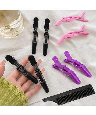 10pcs Crocodile Hair Clips - Professional Styling Clips for Women & Girls - Durable Plastic Hair Barrettes for Salon & Home Use - Buy Online on GoSupps.com