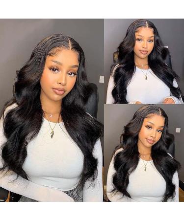 NewYou Body Wave Lace Front Wig 16 Inch 4x4 Lace Closure Pre Plucked Human Hair Wigs for Black Women 150% Density - Brazilian Virgin Human Hair Natural Color - Buy Online on GoSupps.com