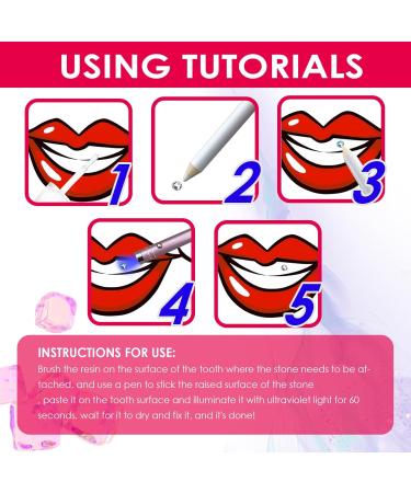 DIY Tooth Jewelry Set with Glue | Tooth Gem Kit & Dental Stone Decoration for Nails & Teeth - Buy Online on GoSupps.com