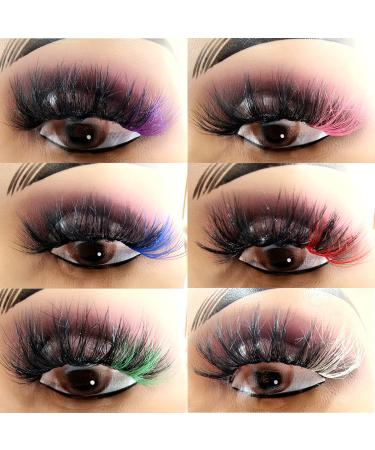 Ellazzle 5D Dramatic Colorful Faux Mink Lashes - 10 Pairs - Buy Online on GoSupps.com
