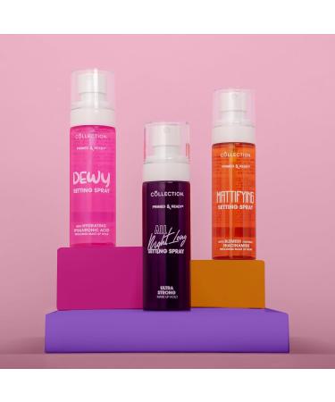 Collection Cosmetics Primed & Ready Dewy Setting Spray with Hyaluronic Acid - Long-Lasting Hydration for a Dewy Finish - Buy Online on GoSupps.com