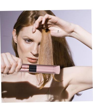 LALADEFIEE Curling Iron Mini Hair Curling Wand Pro Tools Cordless Hair Straightener Travel Hair Tools Abs 21X4X3.5CM Golden - Buy Online on GoSupps.com