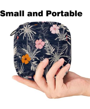 Portable Women's Binding Storage Bags - Yellow Pink Flower | Perfect for Menstruation Panty Lips & Tampons | Multicolored Storage Holder for School & Office - Buy Online on GoSupps.com