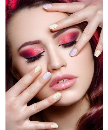 EBANKU 20 PCS Gel Nail Strips Nail Gel Polish Strips Full Wraps Adhesive Gel Nail Stickers with Nail File and Stick(UV/LED Lamp Required) (4) - Buy Online on GoSupps.com