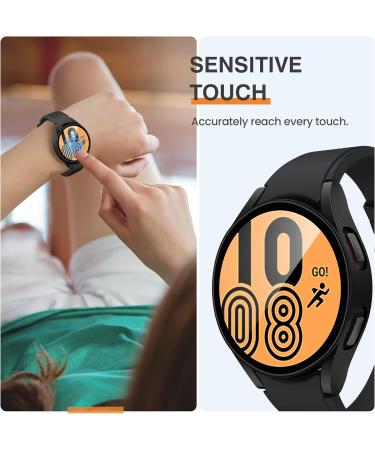 2Pack Tensea Samsung Galaxy Watch 4 44mm Screen Protector Case - Matte Black - Buy Online on GoSupps.com