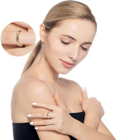 EnerMagiX Tricolor Gold Weave Magnetic Lymph Detox Ring - Adjustable Pure Copper Jewelry for Women & Men - Buy Online on GoSupps.com