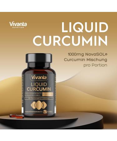 Liquid Curcumin Capsules - 60ct | High Bioavailability Turmeric Supplement | 500mg NovaSOL per Capsule - Buy Online on GoSupps.com