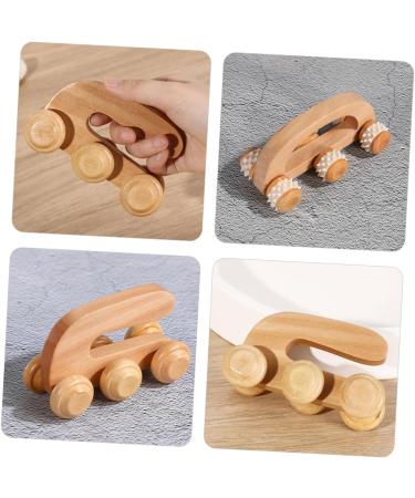 Magiclulu 2-Piece Wood Massage Roller | Back Massager & Foot Massage Device for Deep Tissue Relief - Buy Online on GoSupps.com