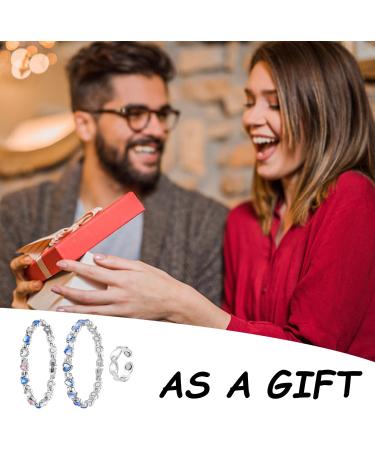 Buy HDGSAFD Heart-Shaped Magnetic Sleeves & Adjustable Diamond Light Tapes - Unique Crystal Heart Bracelets for Women | International Shipping - Buy Online on GoSupps.com