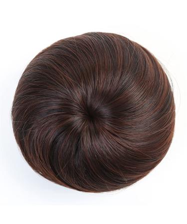 Hair Scrunchies Hair Bun Synthetic Hair Bun Donut Bun with Elastic Band Ponytail Extensions Hair Clip Wig Ponytail Headwear for Women Women Hair Bun (Color : 2M33)