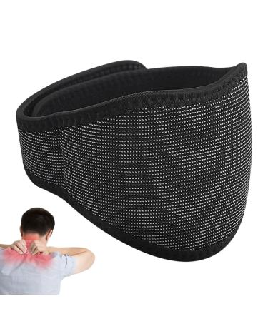 Rolempon heated neck wrap - magnetic heated neck support with wormwood |Portable neck support to relieve fatigue warm unisex neck and shoulder protection black- magnetic protection
