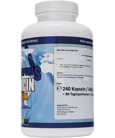 L-Leucine 3000 mg - 240 Essential Amino Acid Capsules | International Shipping Available - Buy Online on GoSupps.com