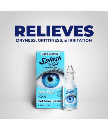 Fast Acting Lubricating Eye Drops - Relieve Dryness & Grittiness | Moisturizing Artificial Tears | 2 Pack - 0.5 FL Oz Bottles - International Shipping Available - Buy Online on GoSupps.com