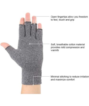 Buy Brace Master Arthritis Gloves - Compression Support for Pain Relief | Finger Joint & Carpal Tunnel (S Gray) - Ships Internationally - Buy Online on GoSupps.com