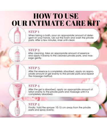  Allony Set of 5 intimate cleansing lotions for women including cleansing lotion essence care gels protective ointment and intimate spray. - Buy Online on GoSupps.com