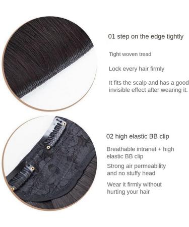Faringoto Clip in Hair Extensions Wig Female Long Hair Straight V-Shaped Wavy Curls Traceless Hair Extensions (Curly brown black) - Buy Online on GoSupps.com