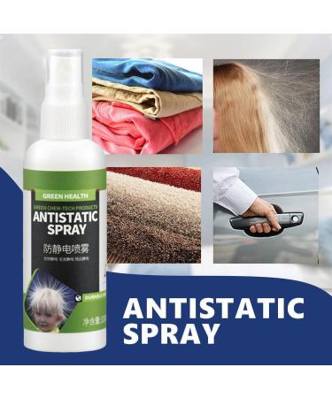 2 Static Spray for Clothes - Static Guard Travel Size | Crimping Release Spray Natural Static Cling Remover Antistatic Spray for Clothes Furniture and 2 Pcs Single Attribute - Buy Online on GoSupps.com