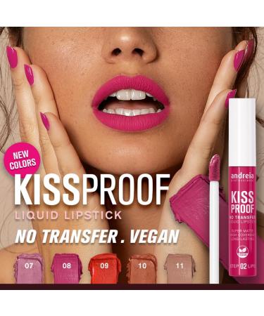  Andreia Andreia Kiss Proof - Batom liquide 11 Praline 8 ml - Buy Online on GoSupps.com