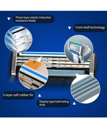 Buy Men's Razor Blade Refills - 12 Pack 3-Bladed Manual Razors with Dual Lubrication for a Smooth Shave | International Shipping Available - Buy Online on GoSupps.com