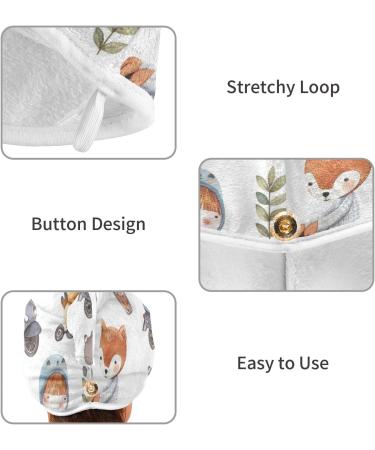 Shop 2 Pack Animal Driving Car Hair Towels - Super Absorbent Quick Dry Turbans for Women & Girls - Buy Online on GoSupps.com